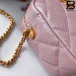 Túi Chanel Mini Camera Case AS2856 Hồng Siêu Cấp