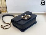 Túi Chanel Onyx Pearls Flap Bag Màu Đen Siêu Cấp - 17 CM