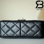 Túi Chanel Pearls Charms Small Flap Bag AS2979 Màu Đen Siêu Cấp