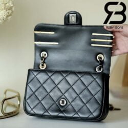 Túi Chanel Pearls Charms Small Flap Bag AS2979 Màu Đen Siêu Cấp