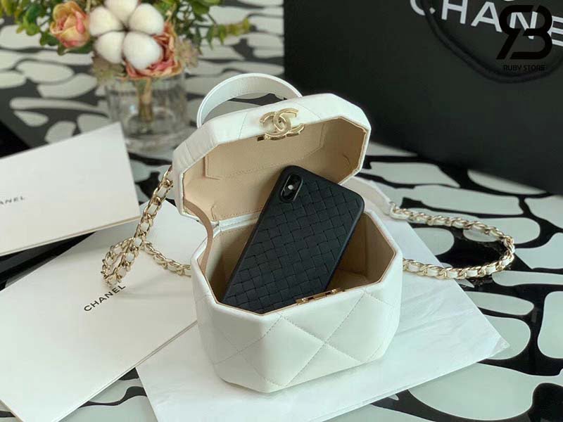 Túi Chanel Small Vanity Case Lambskin Trắng AS2630 Best Quality