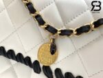 Túi Chanel Flap Bag 2022 Trắng Da CalfSkin Siêu Cấp - 21 CM
