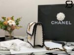 Túi Chanel Flap Bag 2022 Trắng Da CalfSkin Siêu Cấp - 21 CM