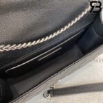 Túi YSL Envelope Small Bag Da Bê Hạt Đen Siêu Cấp