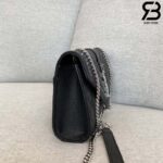 Túi YSL Envelope Small Bag Da Bê Hạt Bạc Silver Siêu Cấp