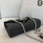 Túi YSL Envelope Small Bag Da Bê Hạt Bạc Silver Siêu Cấp