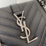 Túi YSL Envelope Small Bag Da Bê Hạt Bạc Silver Siêu Cấp