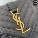 Túi YSL Envelope Small Bag Da Bê Hạt Vàng Gold Siêu Cấp