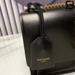 Túi YSL Sunset Medium Da Bê Mịn Đen Siêu Cấp