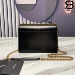 Túi YSL Sunset Medium Da Bê Mịn Đen Siêu Cấp