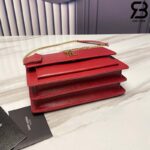 Túi YSL Sunset Medium Da Bê Mịn Đỏ Siêu Cấp