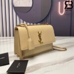Túi YSL Sunset Medium Da Bê Mịn Vàng Siêu Cấp