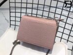 Túi YSL Sunset Medium Da Bê Vân Cá Sấu Hồng Siêu Cấp