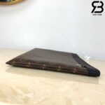 Túi LV Discovery Discovery Pochette Monogram Macassar Nâu Siêu Cấp