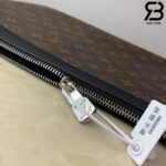 Túi LV Discovery Discovery Pochette Monogram Macassar Nâu Siêu Cấp