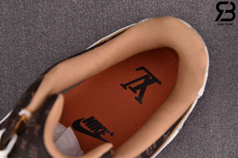 Giày Nike Air Force 1 Low Louis Vuitton Monogram Siêu Cấp