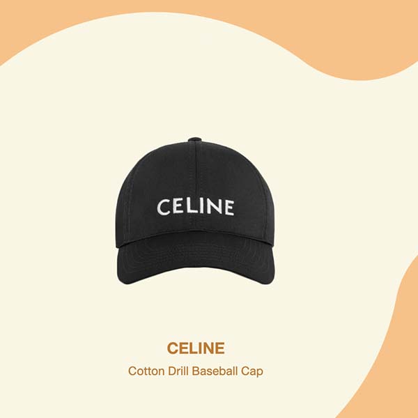 Mũ lưỡi trai CELINE Cotton Drill Baseball Cap
