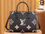 Túi LV Onthego MM Đen Kem Best Quality