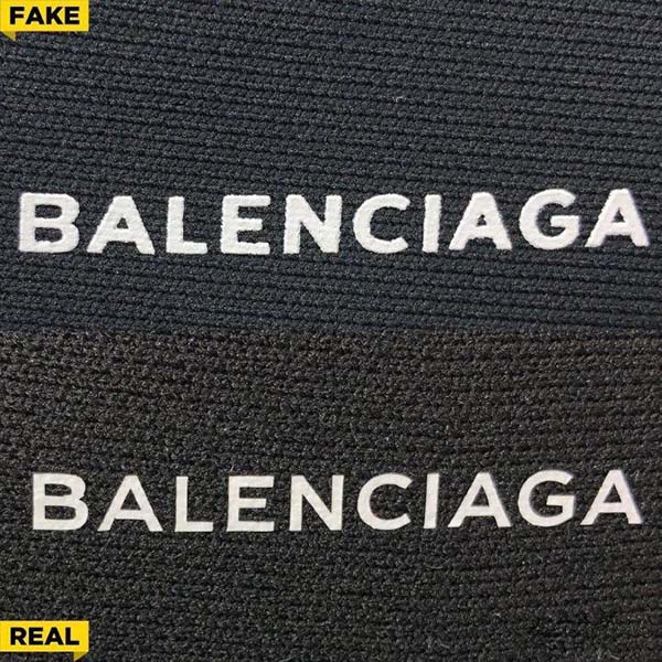 logo Balenciaga in trên giày