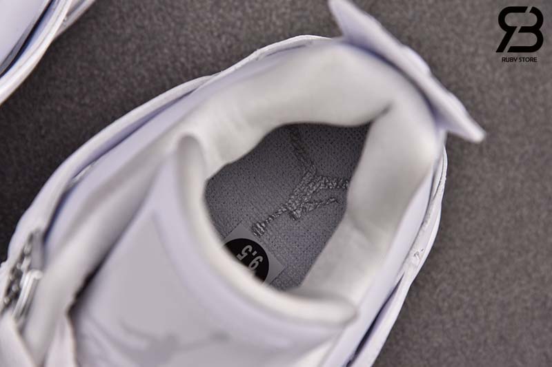 Giày Nike Air Jordan 4 Retro Pure Money Trắng Full Siêu Cấp