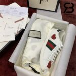 Giày Gucci Ace Embroidered Hearts Best Quality