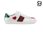 Giày Gucci Ace Embroidered Hearts Best Quality
