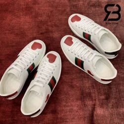 Giày Gucci Ace Embroidered Hearts Best Quality