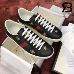 Giày Gucci Ace Ong Sao Black Best Quality