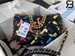 Túi Chanel 19 Flap Bag Black Multicolor Siêu Cấp