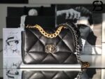 Túi Chanel 19 Flap Bag Black Đen Da Cừu Best Quality 26 CM