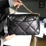 Túi Chanel 19 Flap Bag Large Black Đen Da Cừu Khóa Vàng Best Quality 30 CM