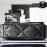 Túi Chanel 19 Flap Bag Large Black Đen Da Cừu Khóa Bạc Best Quality 30 CM
