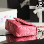 Túi Chanel 19 Flap Bag Rose Pink Da Cừu Best Quality 26 CM