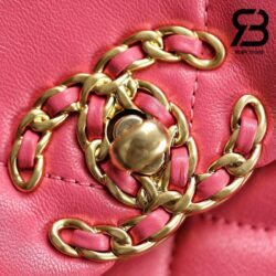 Túi Chanel 19 Flap Bag Rose Pink Da Cừu Best Quality 26 CM