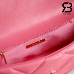 Túi Chanel 19 Flap Bag Rose Pink Da Cừu Best Quality 26 CM