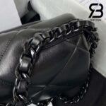 Túi Chanel 19 Flap Bag So Black Da Cừu Siêu Cấp