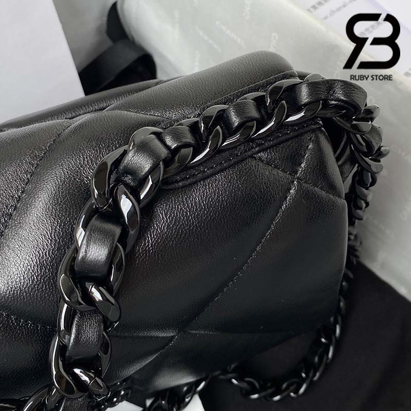 Túi Chanel Classic Flap Bag So Black đen da cừu siêu cấp