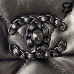 Túi Chanel 19 Flap Bag So Black Da Cừu Siêu Cấp