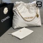 Túi Chanel 22 Shopping White Da Bê Siêu Cấp