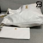 Túi Chanel 22 Shopping White Da Bê Siêu Cấp
