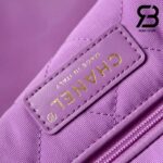 Túi Chanel 22 Shopping Bag Purple Tím Da Bê Best Quality 38 CM