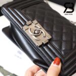 Túi Chanel Boy Small Black Da Caviar Khóa Bạc Best Quality