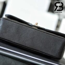 Túi Chanel Classic Small Black Da Caviar Khóa Bạc Best Quality