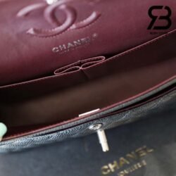 Túi Chanel Classic Small Black Da Caviar Khóa Bạc Best Quality