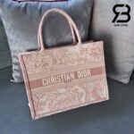 Túi Dior Book Tote Toile de Jouy Embroidery Pink Hồng 36cm Best Quality