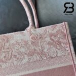Túi Dior Book Tote Toile de Jouy Embroidery Pink Hồng 36cm Best Quality