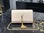 Túi YSL Kate Medium Crocodile Embossed Beige Gold Da Bê Best Quality