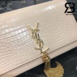 Túi YSL Kate Medium Crocodile Embossed Beige Gold Da Bê Best Quality