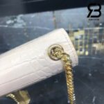 Túi YSL Kate Medium Crocodile Embossed Beige Gold Da Bê Best Quality
