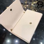 Túi YSL Kate Medium Crocodile Embossed Beige Gold Da Bê Best Quality